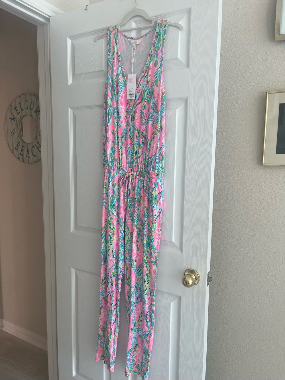 NWT Lilly Pulitzer Paulina ‘Multi Unicorn Of The Sea’ Tropical Print Jumpsuit XS